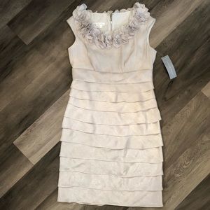 London Times Silver Cocktail Dress - NWT!!